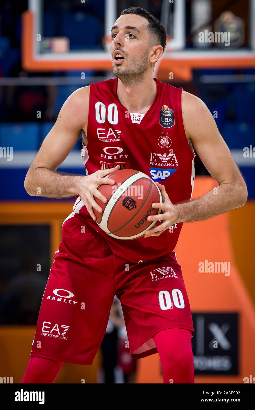 Amedeo Della Valle (AX Armani Exchange Olimpia Milano) during Legabasket  Serie A basketball match AX Armani Exchange Olimpia Milano vs Pallacanestro  T Stock Photo - Alamy