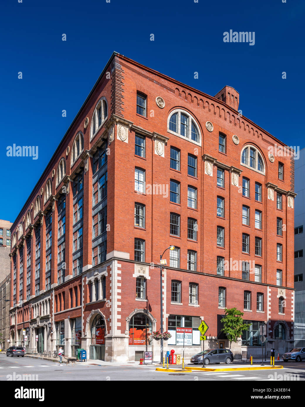 Buildings in the Printers Row neighborhood Stock Photo Alamy