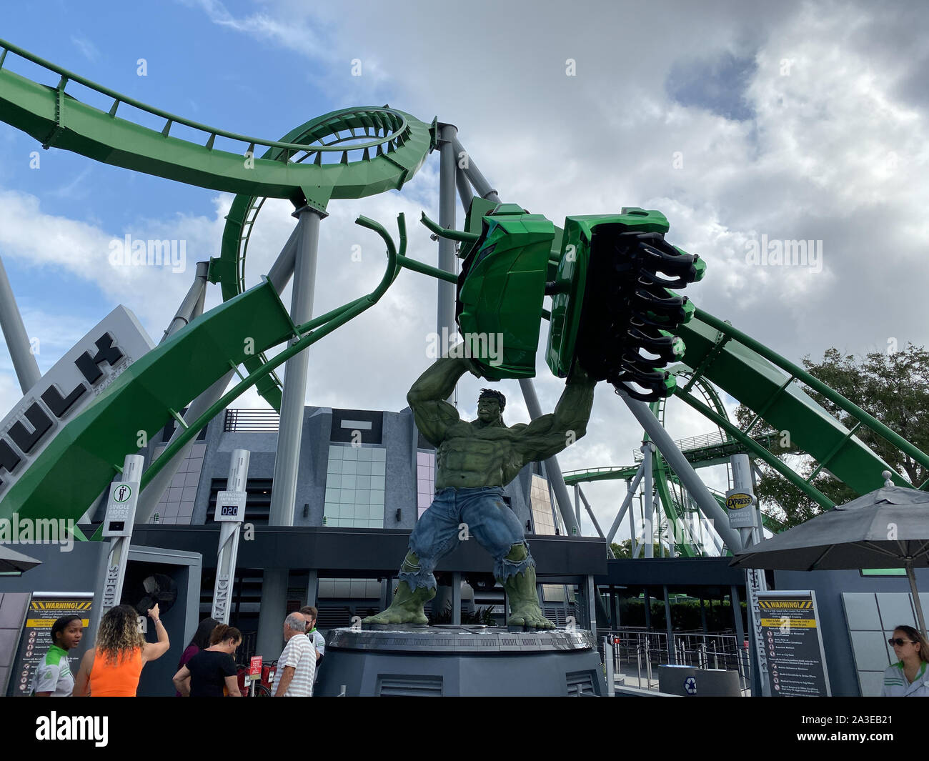 Orlando,FL/USA10/6/19 The entrance to the roller coaster ride the