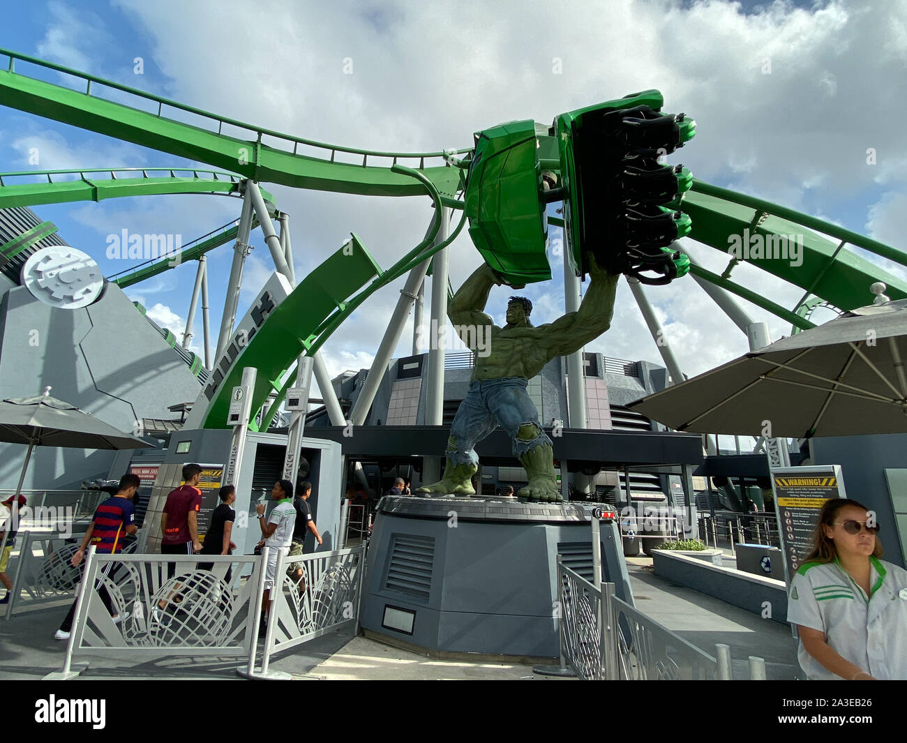 Orlando,FL/USA10/6/19 The entrance to the roller coaster ride the