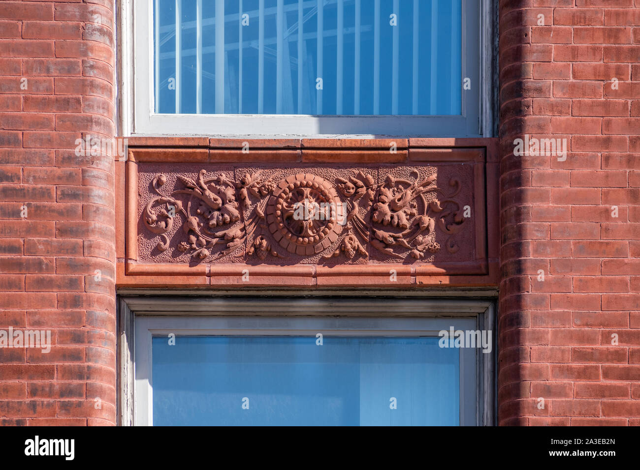 Close up of terracotta architectural detail Stock Photo