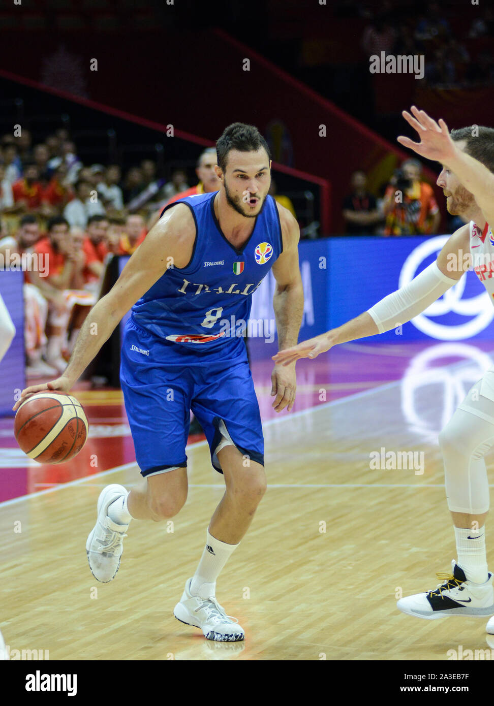 Danilo Gallinari. Italy vs. Spain. Basketball World Cup China 2019, second  round Stock Photo - Alamy