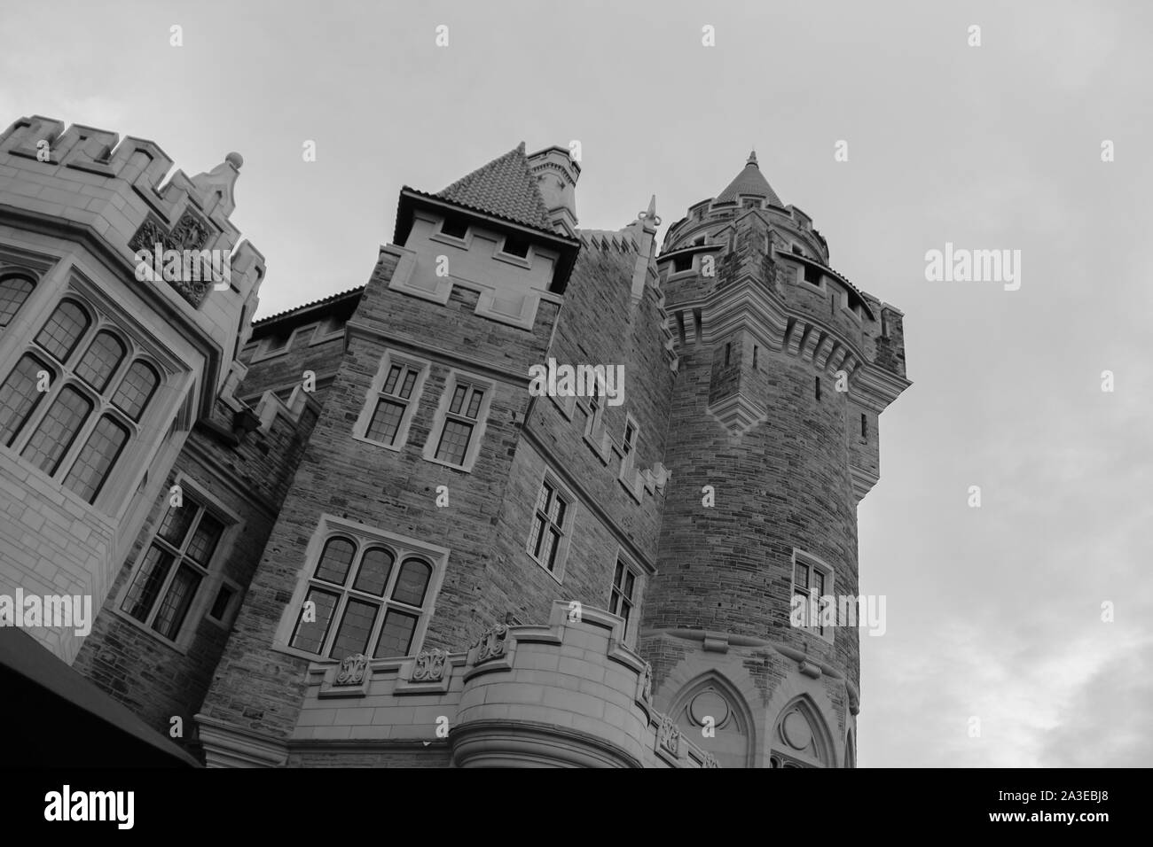 Old beautiful castle in Black and White Stock Photos & Images - Alamy