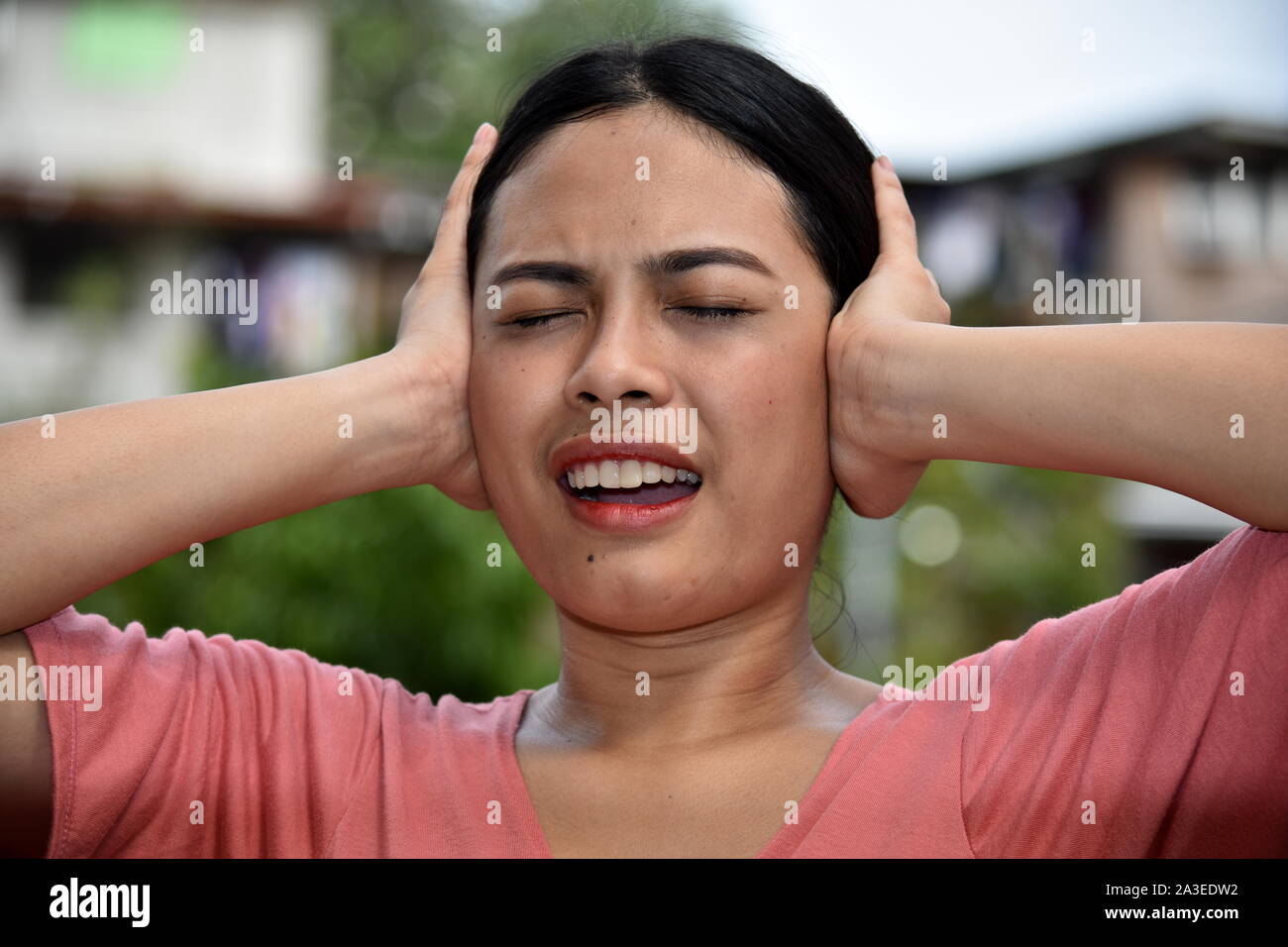 A Silent Female Woman Stock Photo Alamy