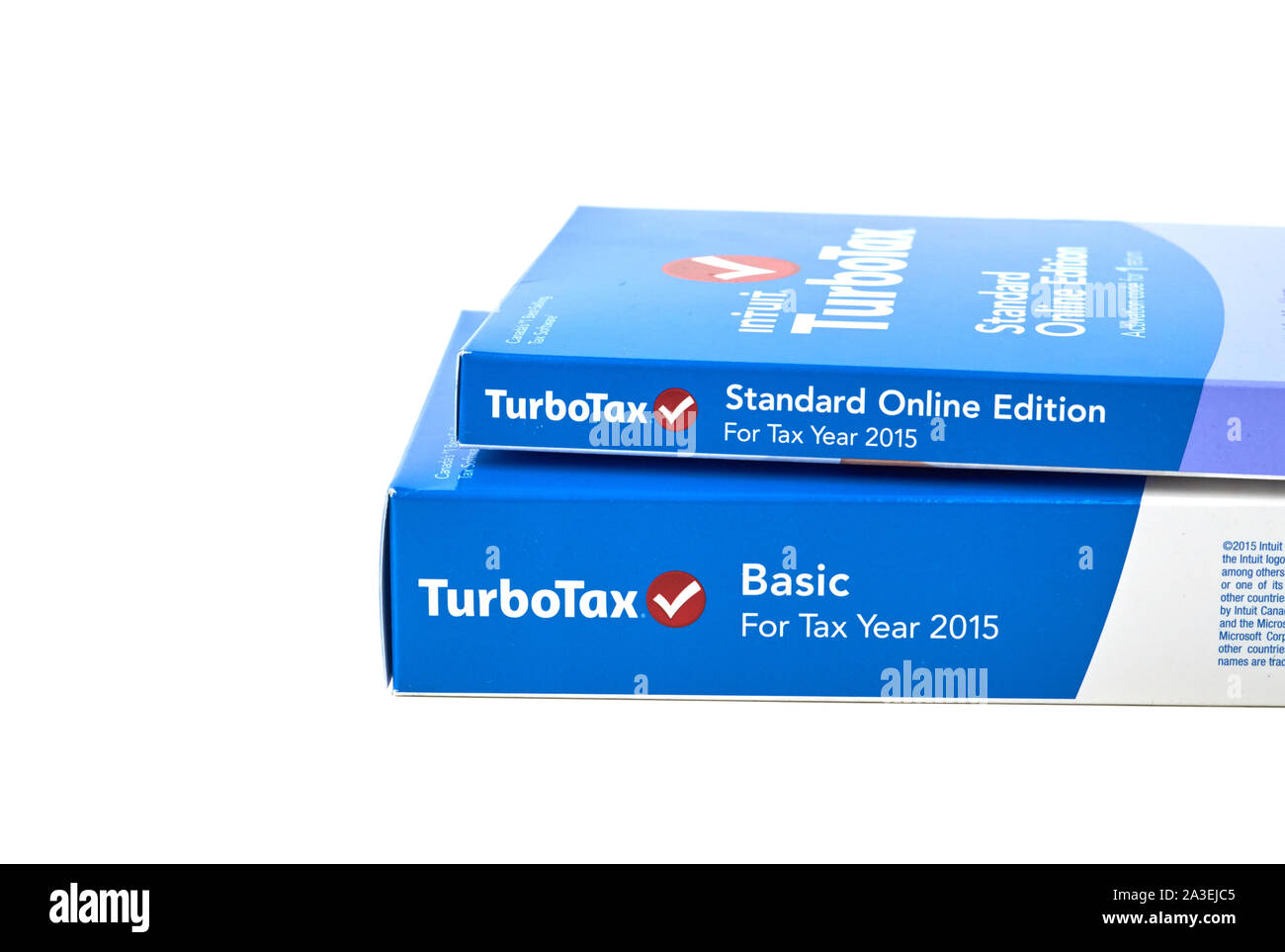 montreal canada february 2016 turbotax software package isoleted over white turbotax is an application for accurate tax calculations 2A3EJC5