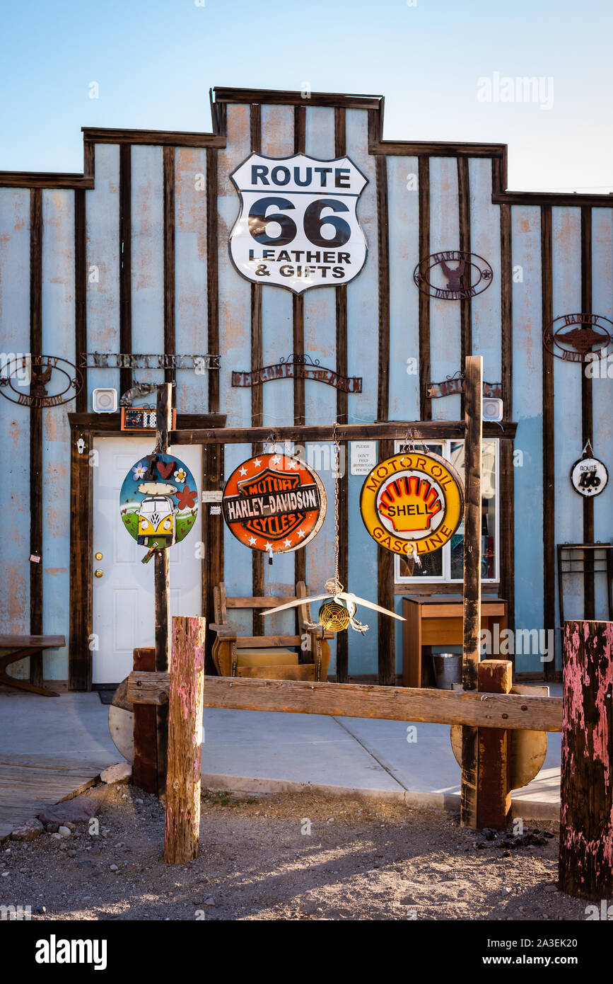 Storefront of an old, historic, western building at Oatman, Arizona Stock  Photo - Alamy