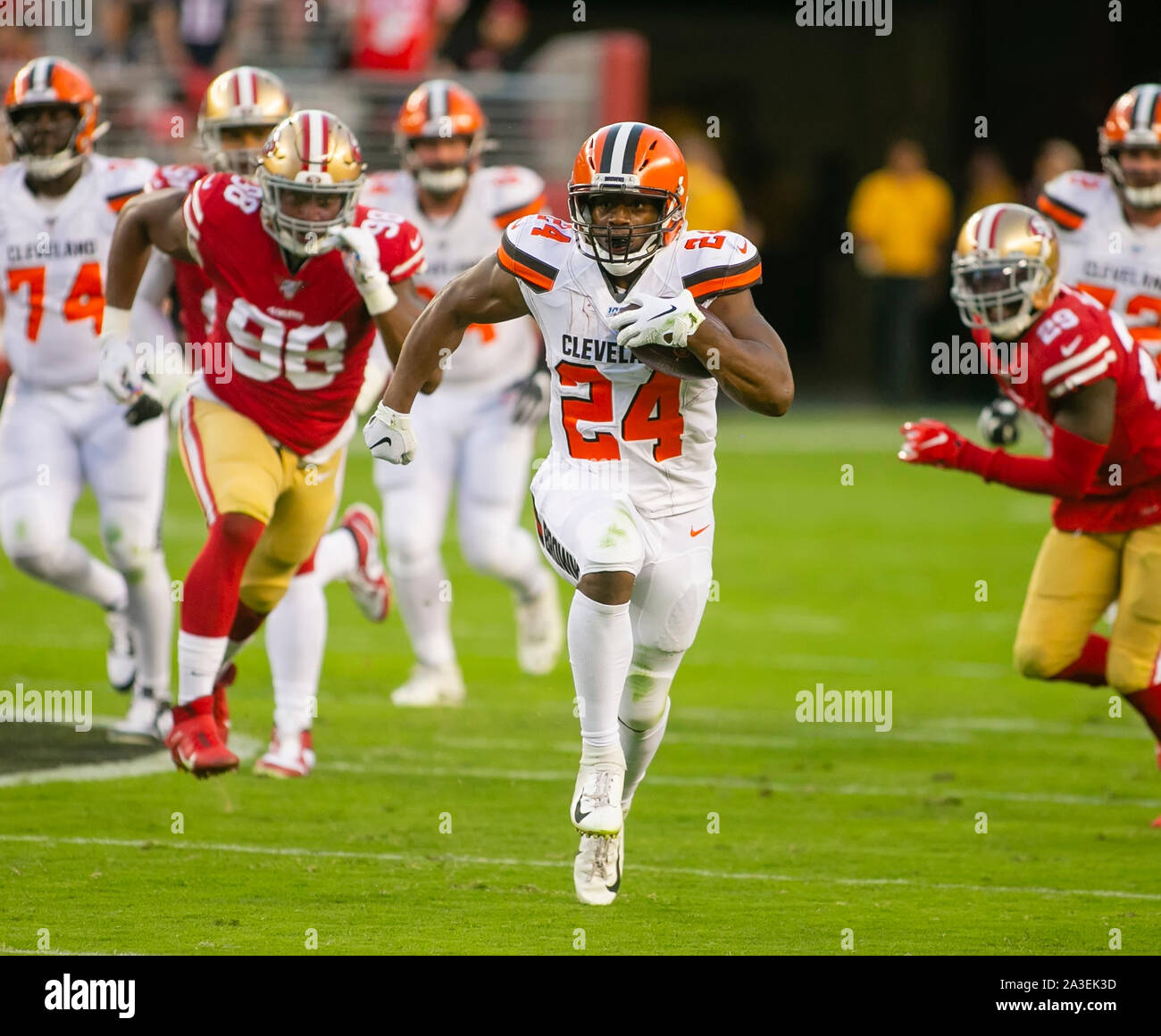 Nick Chubb STICKER - #24 Cleveland Browns Running Back NFL