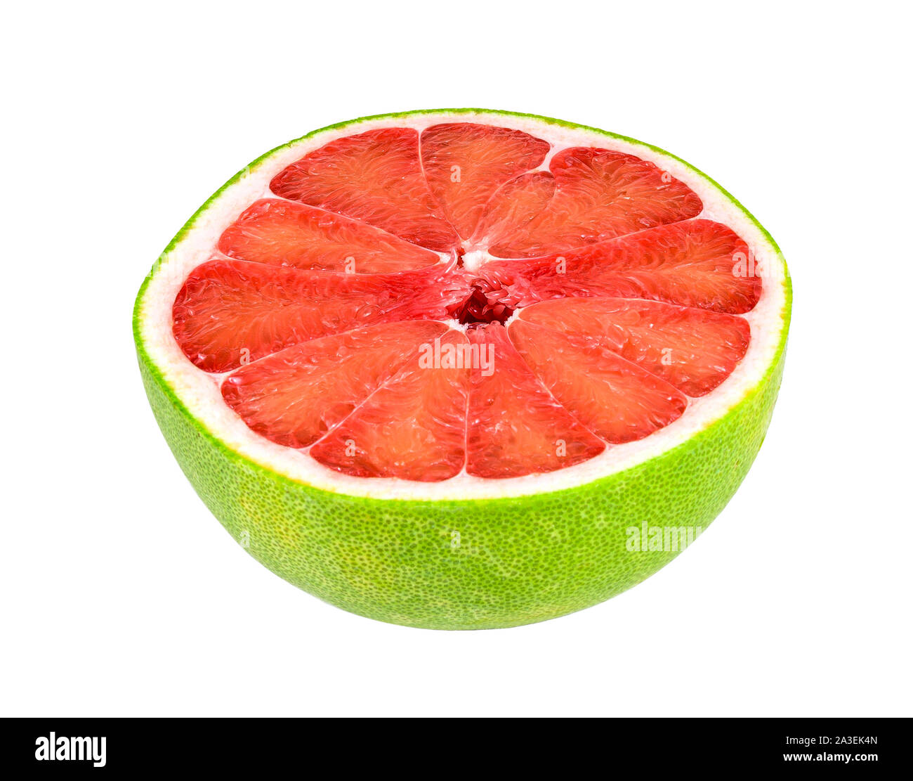 Pomelo citrus fruit isolated on white background Stock Photo