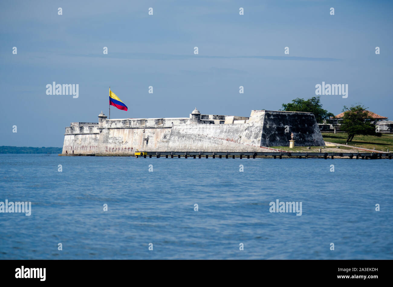 Fort San Fernando de Bocachica in Tierra Bomba Island Stock Photo