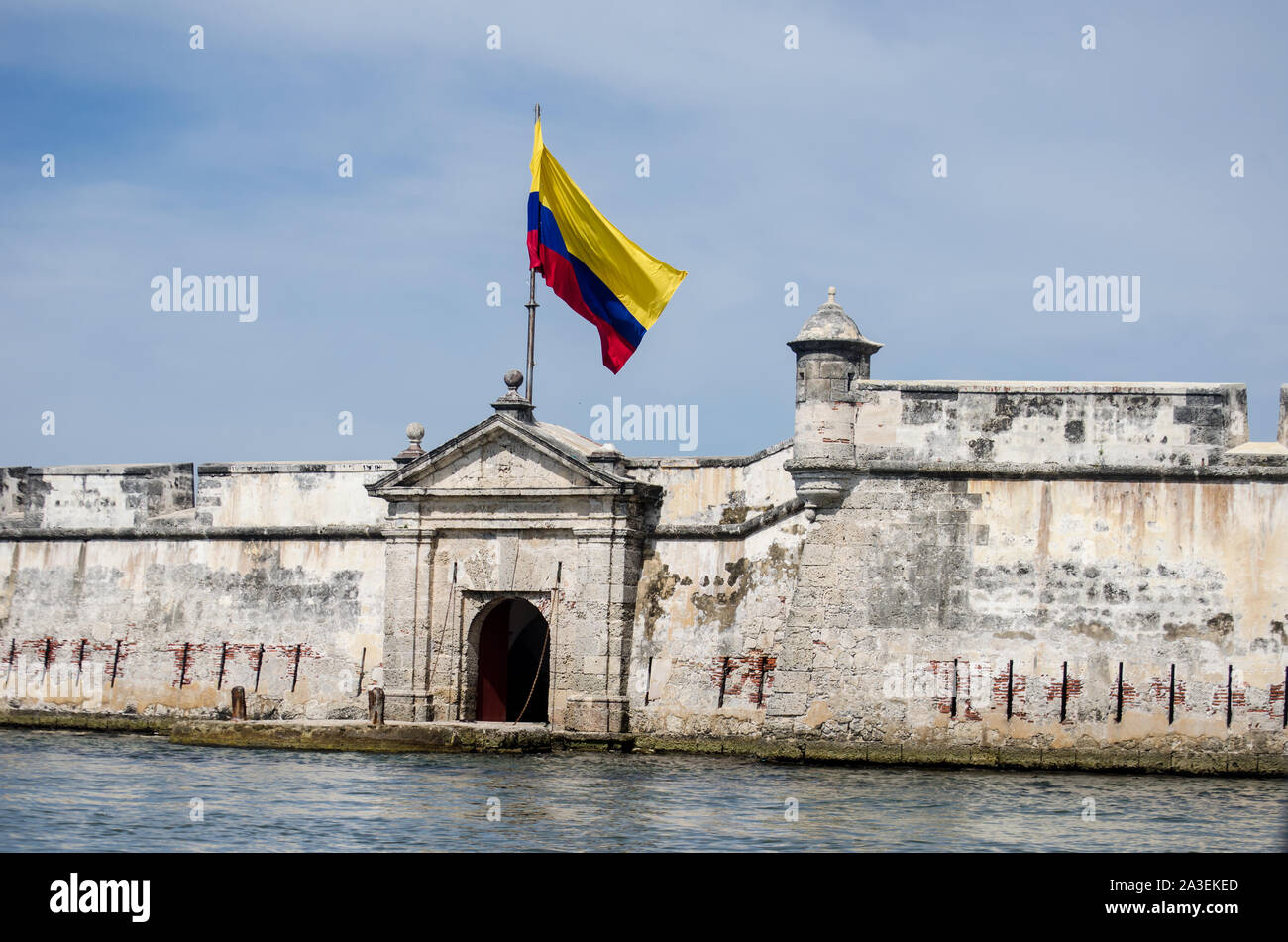 Fort San Fernando de Bocachica in Tierra Bomba Island Stock Photo