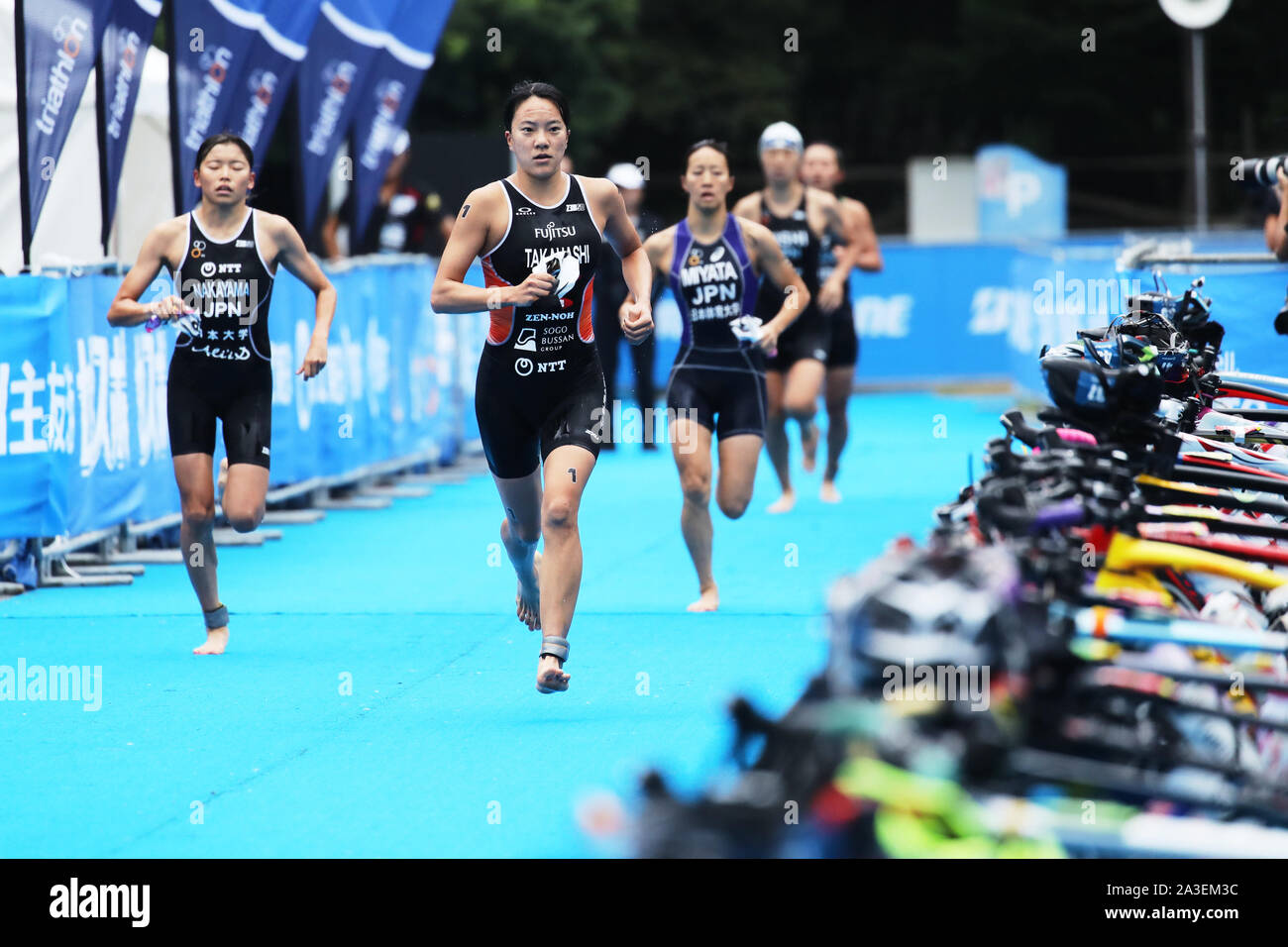 Odaiba Tokyo Japan 6th Oct 19 Yuko Takahashi Triathlon The 25th Japan Triathlon Championship In Odaiba Tokyo Japan Credit Naoki Morita Aflo Sport Alamy Live News Stock Photo Alamy