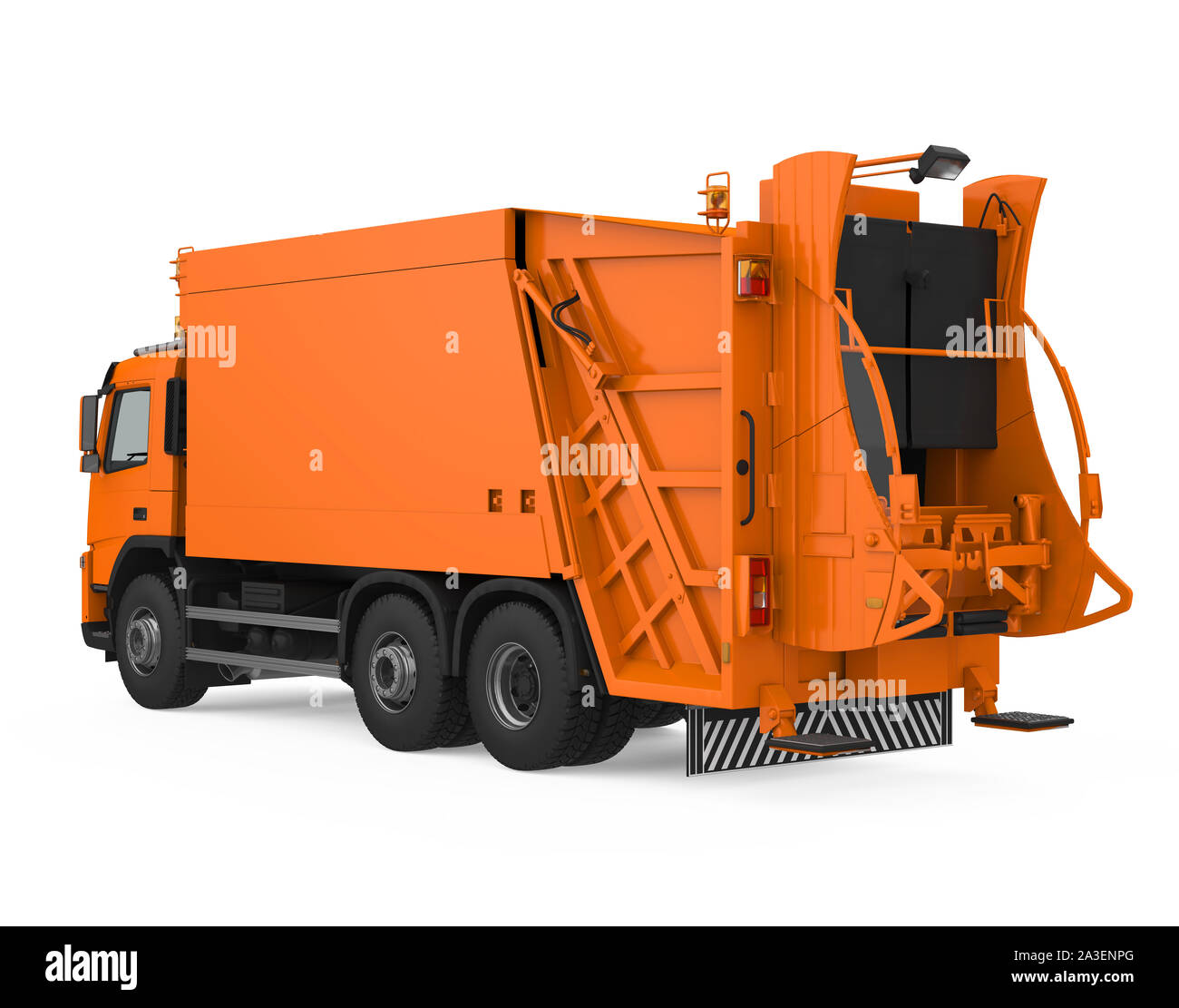 Garbage Truck Isolated Stock Photo Alamy