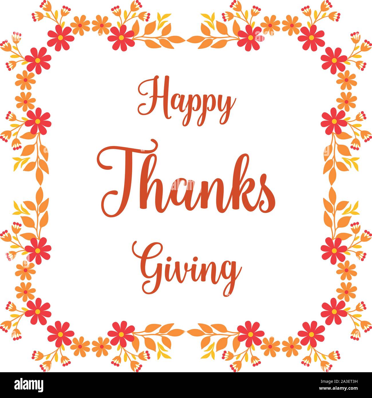 Template for design of card thanksgiving, with elegant autumn leaf ...