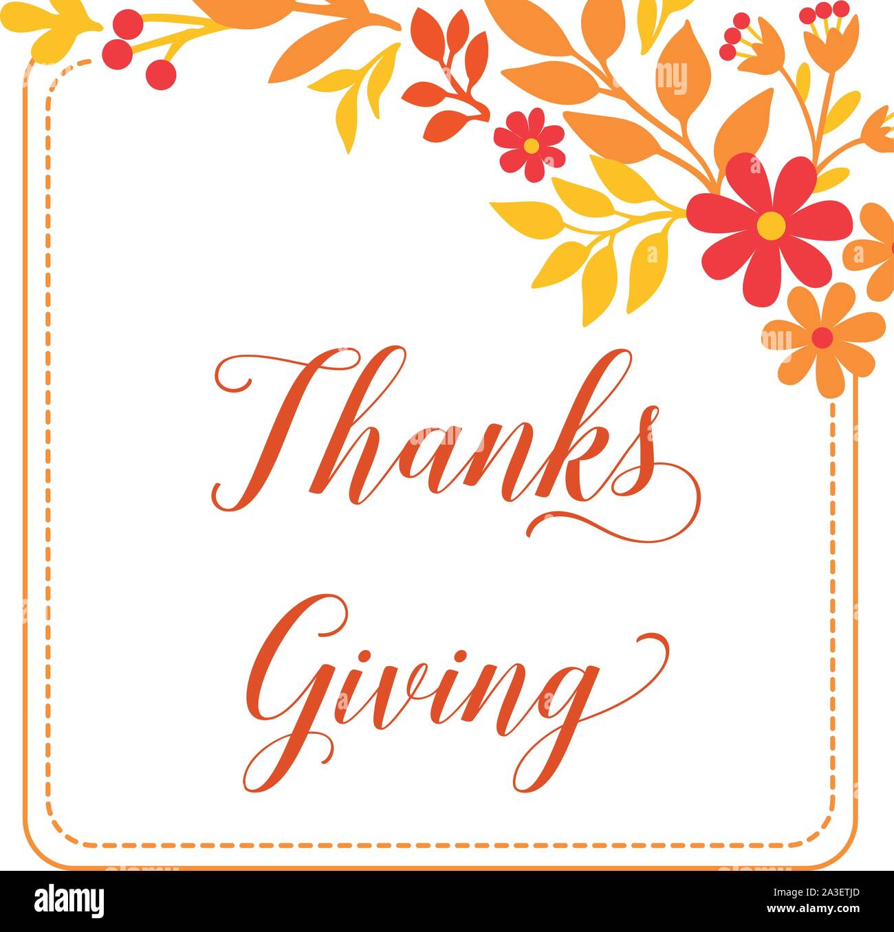 Pattern design of card thanksgiving, with art of beautiful autumn leaf ...