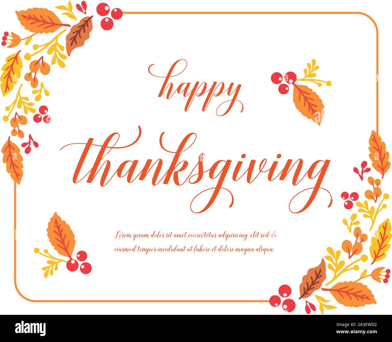 Modern lettering of thanksgiving, with texture art of autumn leaf ...
