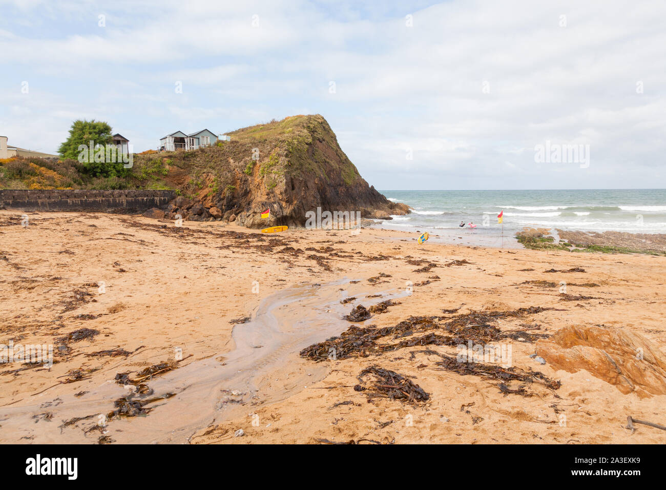Outer Hope Cove, Mouthwell sands beach, Kingsbridge, Devon, England, United Kingdom. Stock Photo