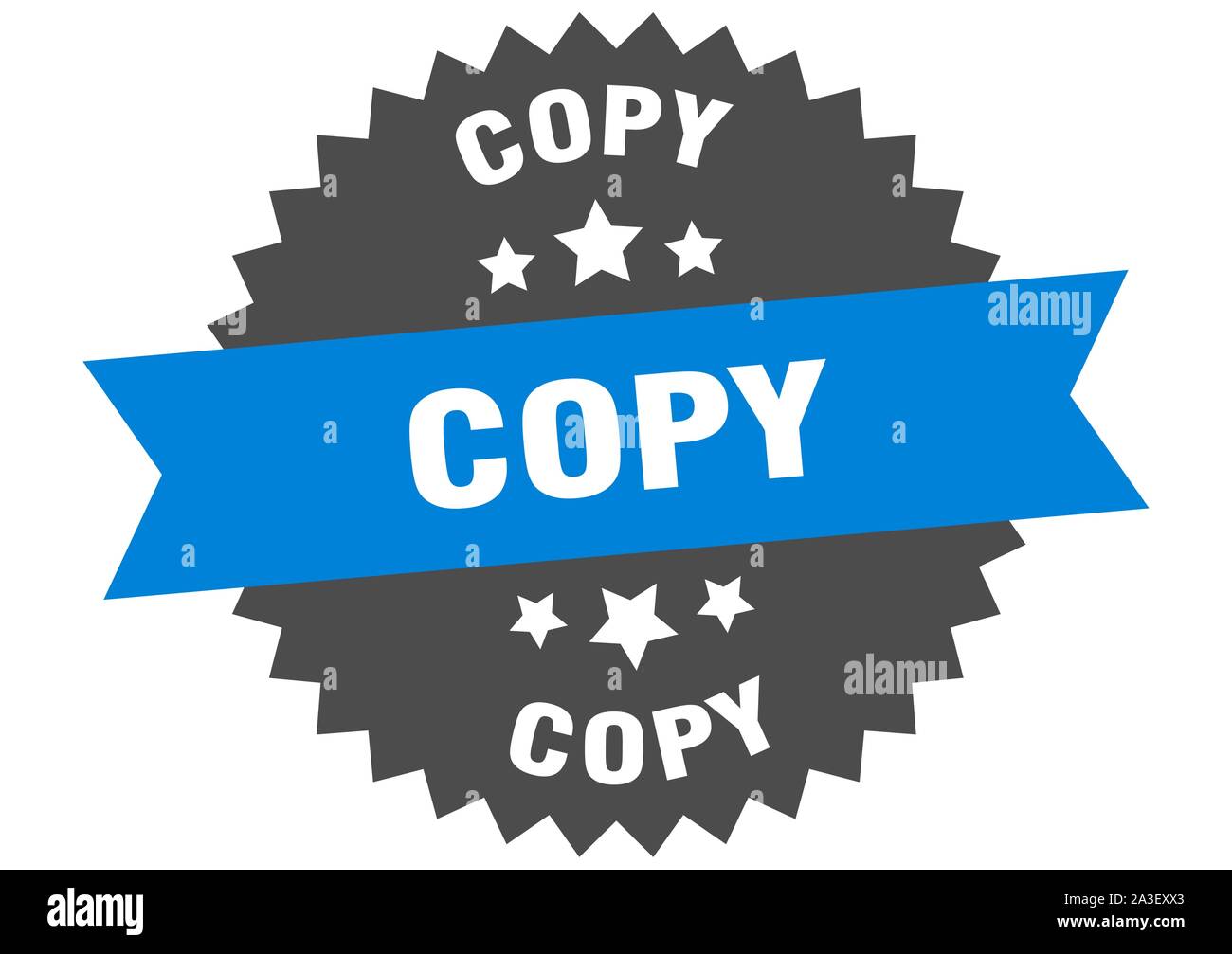 copy sign. copy blue-black circular band label Stock Vector Image & Art ...