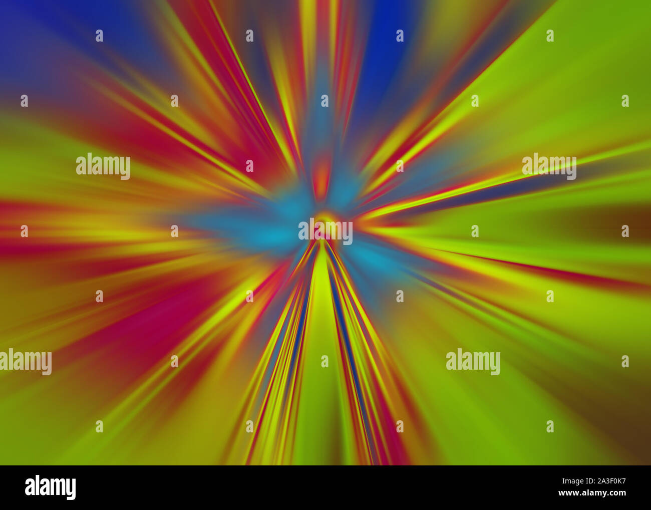 Lime magenta and blue radial motion background, zooming effect Stock