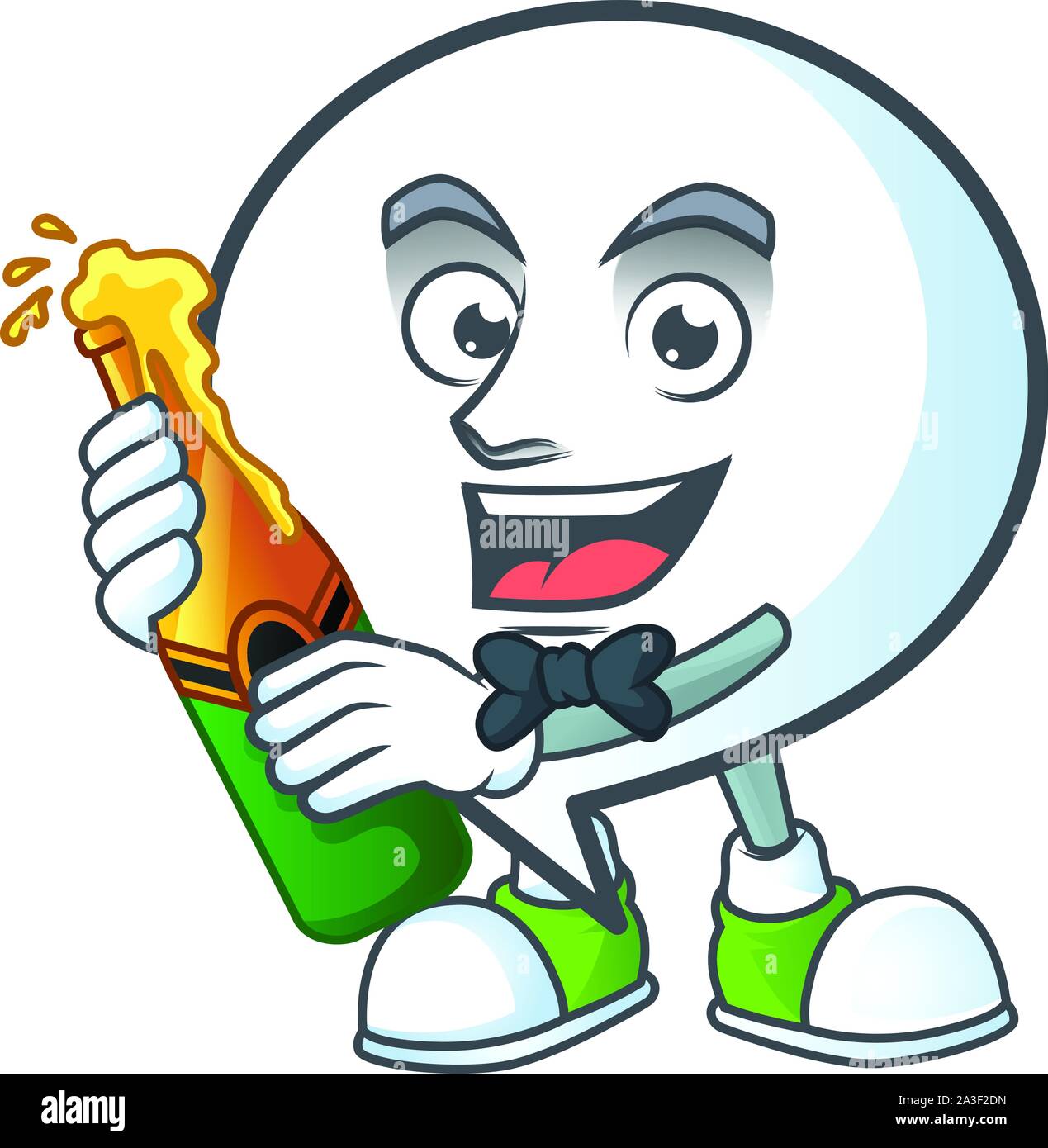 With beer shape circle bubble for text icon. Stock Vector