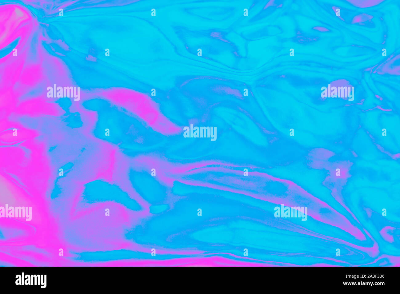 Holographic wrinkled abstract foil texture. Glittering blurred surface ...