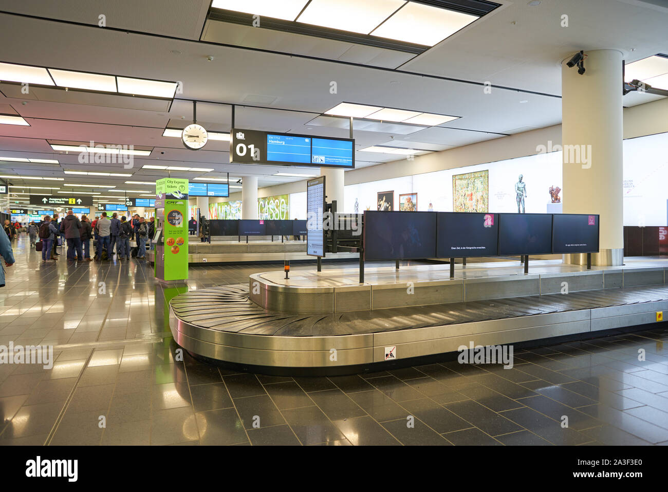 VIENNA, AUSTRIA CIRCA MAY, 2019 baggage claim area at Vienna