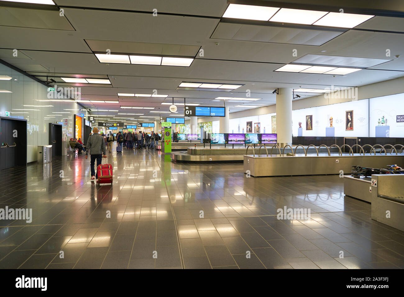 VIENNA, AUSTRIA CIRCA MAY, 2019 baggage claim area at Vienna
