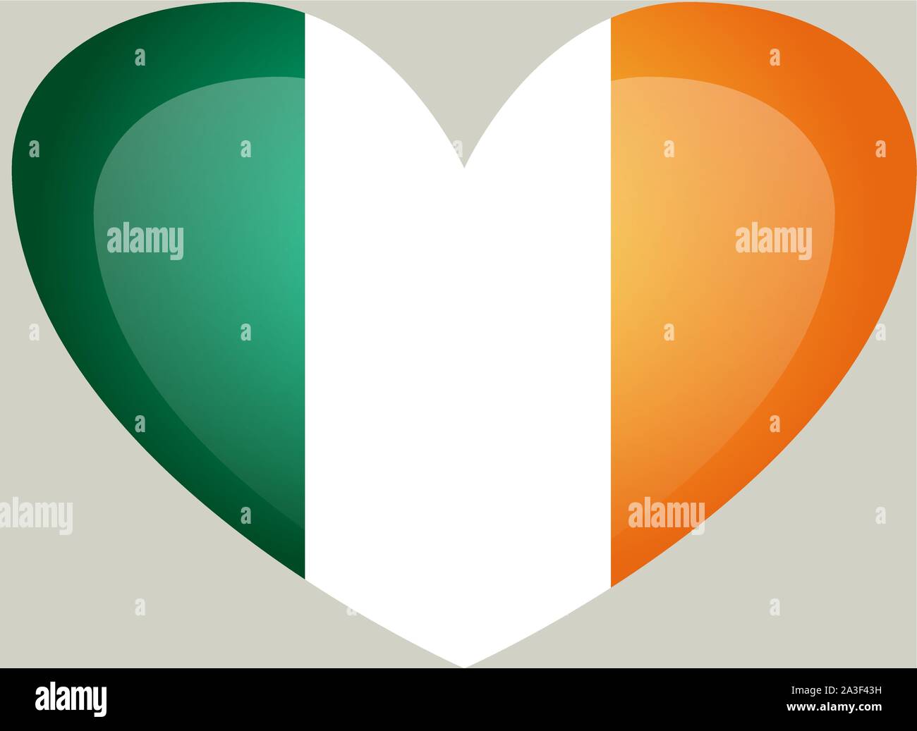 Ireland flag. National flag of Ireland Stock Vector