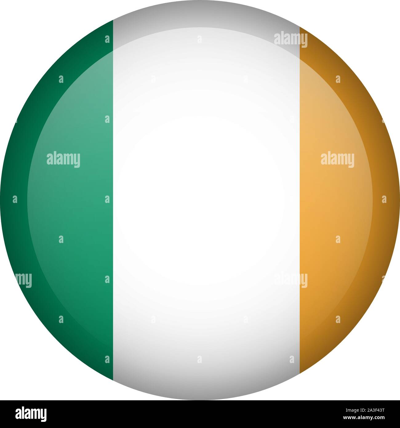 Ireland flag. National flag of Ireland Stock Vector