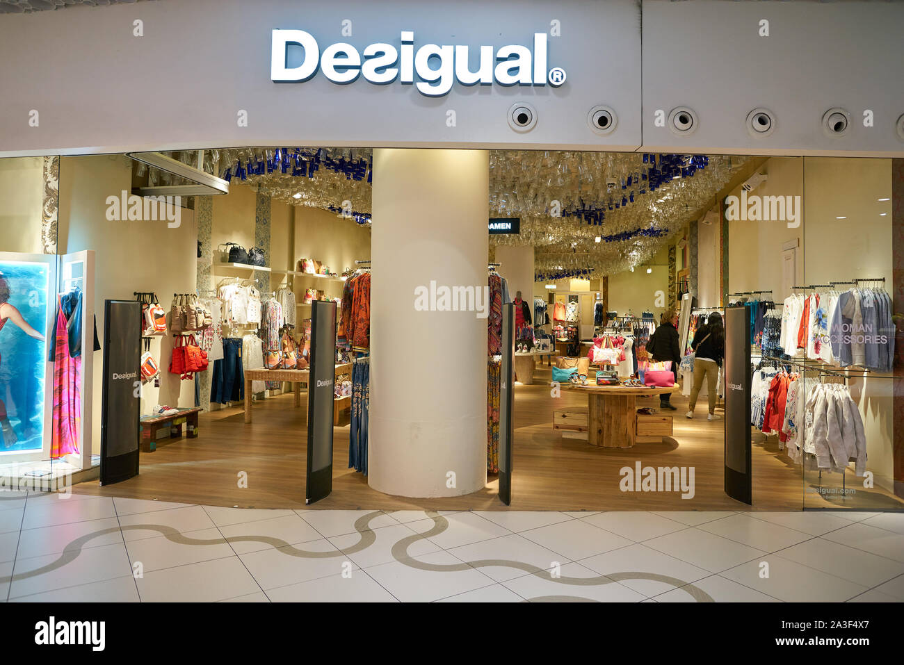 VIENNA, AUSTRIA - CIRCA MAY, 2019: entrance to a Desigual store in Wien  Mitte The Mall in Vienna Stock Photo - Alamy