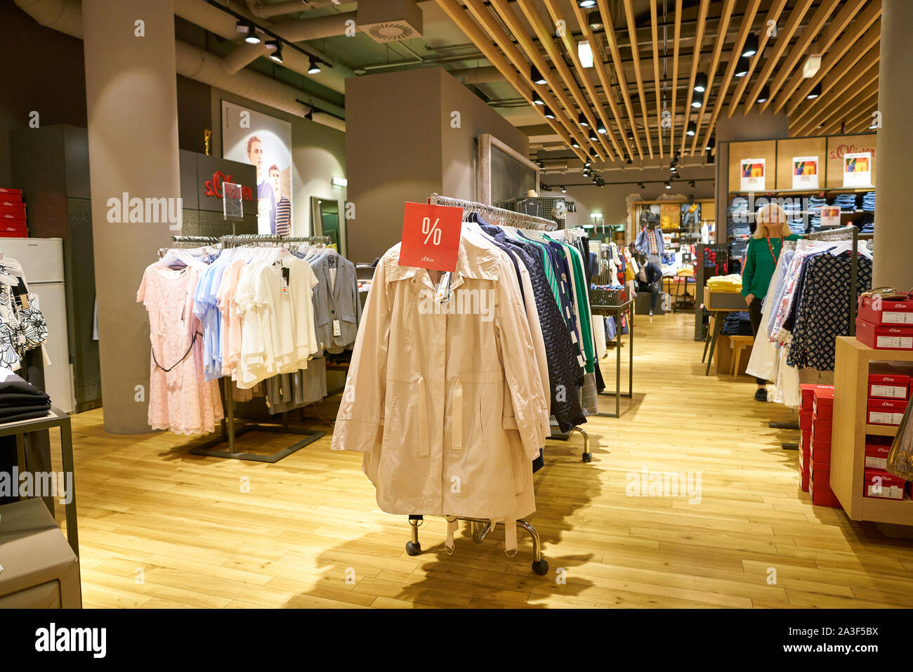 VIENNA, AUSTRIA - CIRCA MAY, 2019: interior shot of a s.Oliver store in Wien  Mitte The Mall in Vienna Stock Photo - Alamy