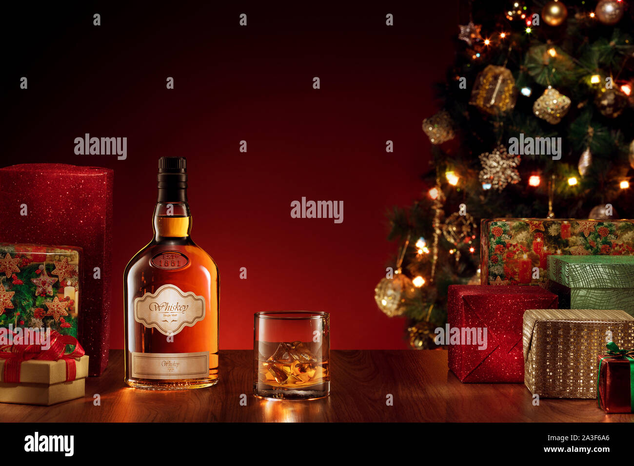 Liquor Bottle Gift Stock Photos Liquor Bottle Gift Stock Images