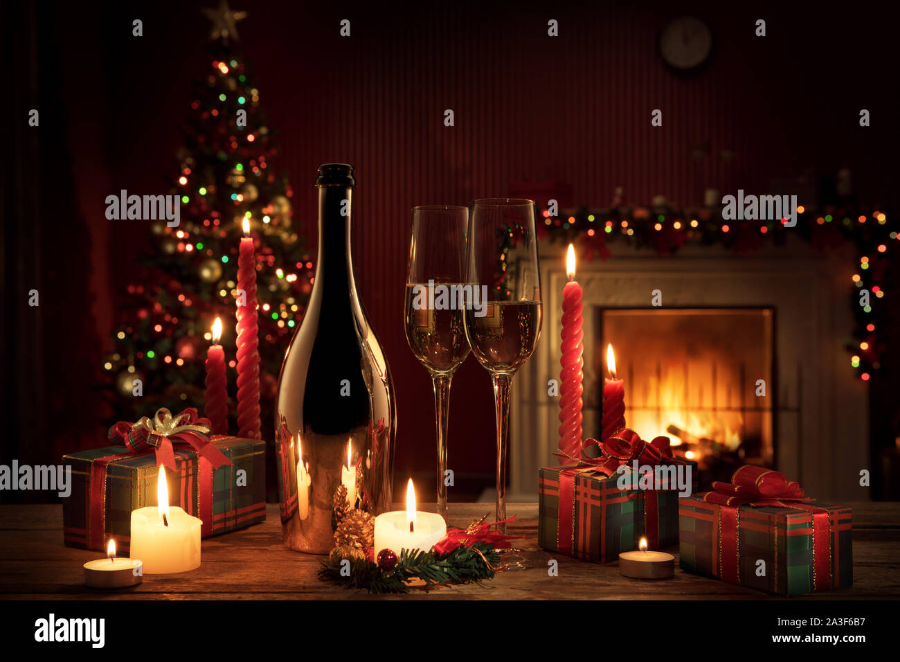 sparkling wine Stock Photo
