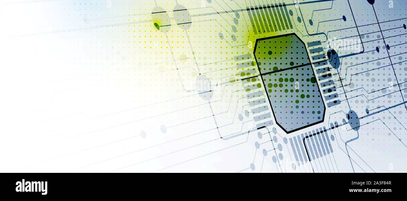 abstract structure circuit computer technology business background ...