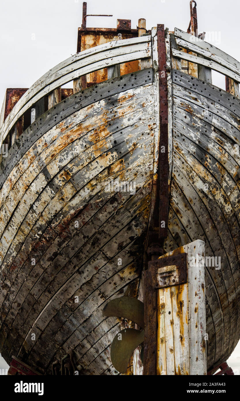Old abandoned fishing boat hi-res stock photography and images - Alamy