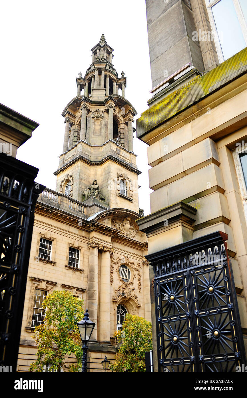 The tower of Sessions House High Courts in Preston city centre Stock Photo