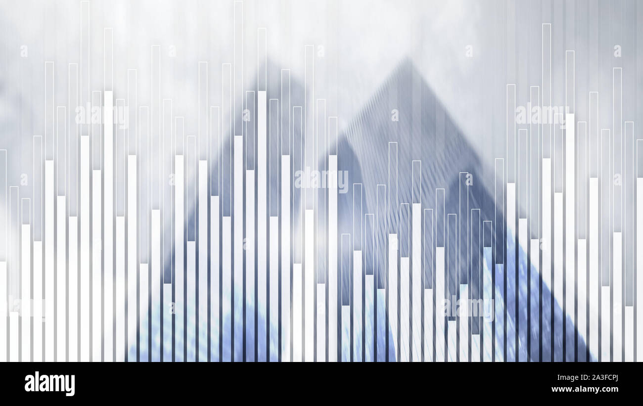 Mixed Media Stock Market Corporate background. Concept City Trading 2.0 ...