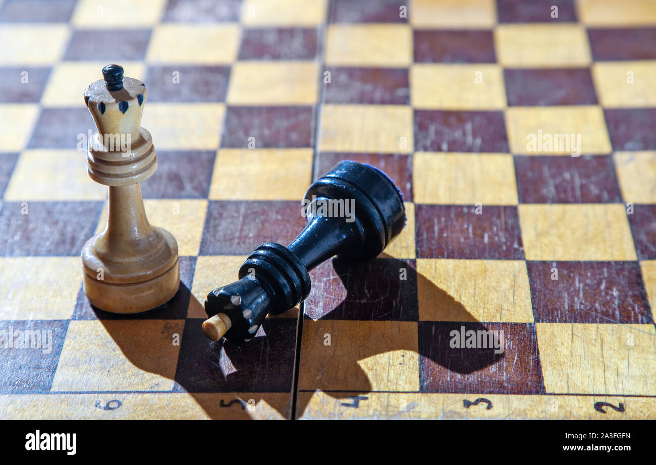 Queen checkmate on king over white Stock Photo by ©razihusin 30242235