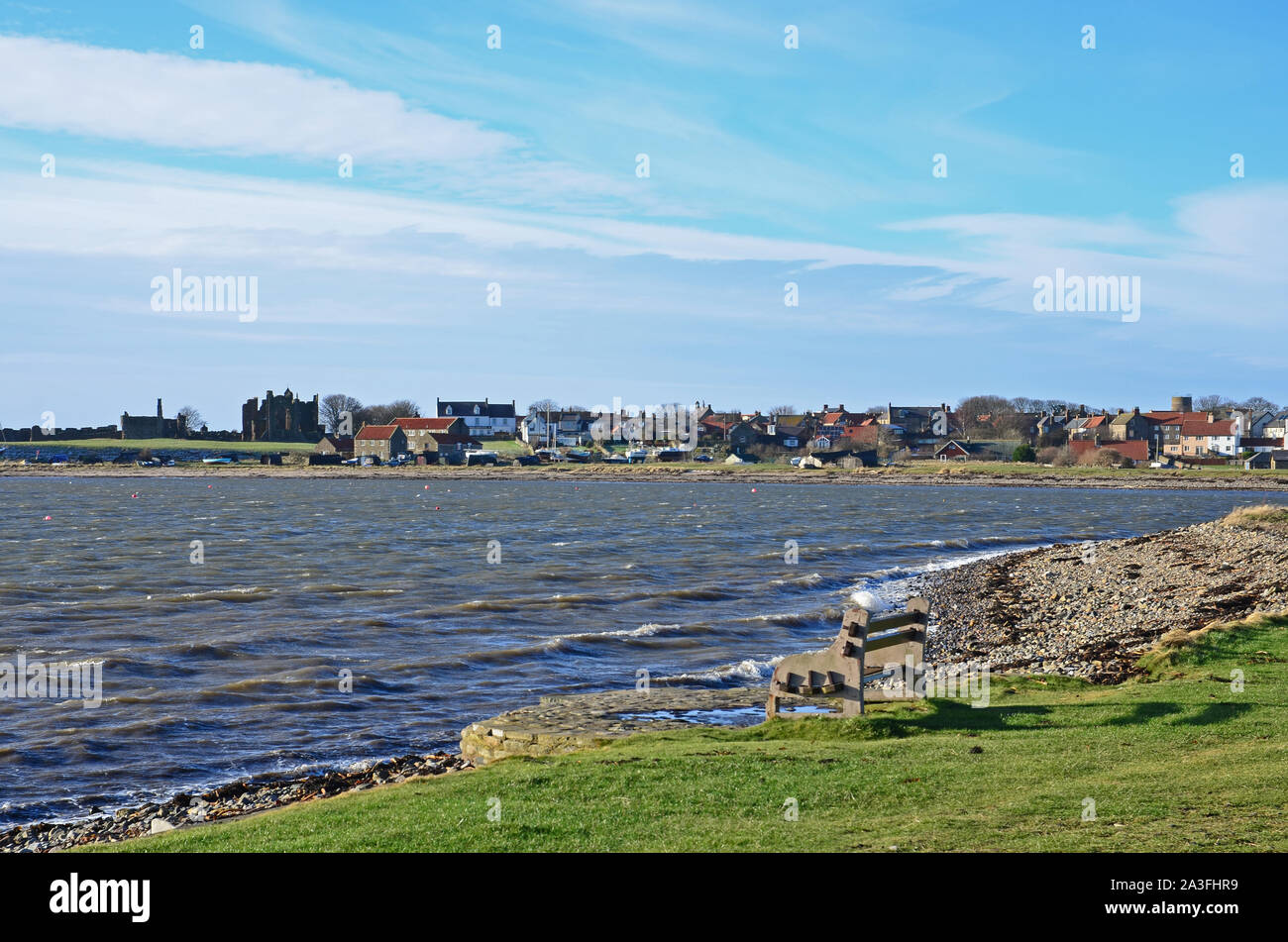 The harbour, Holy island 2, Northumberland Stock Photo Alamy