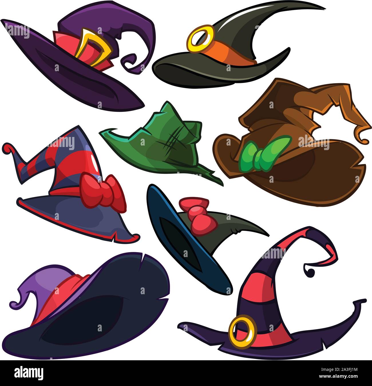 Black pointy hat Stock Vector Images - Alamy