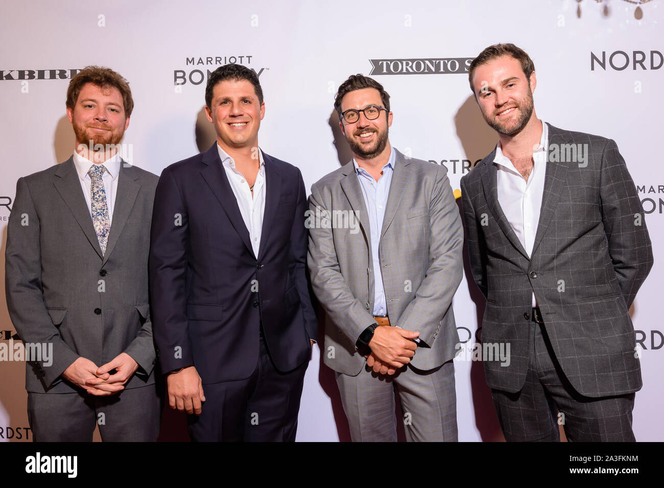 Nordstrom Supper Suite hosts the world premiere party for "Blackbird" at  the Toronto Film Festival Featuring: Tanner Mobley, Jonathan Yunger, JJ  Nugent, Jeffrey Greenstein Where: Toronto, Canada When: 06 Sep 2019 Credit: