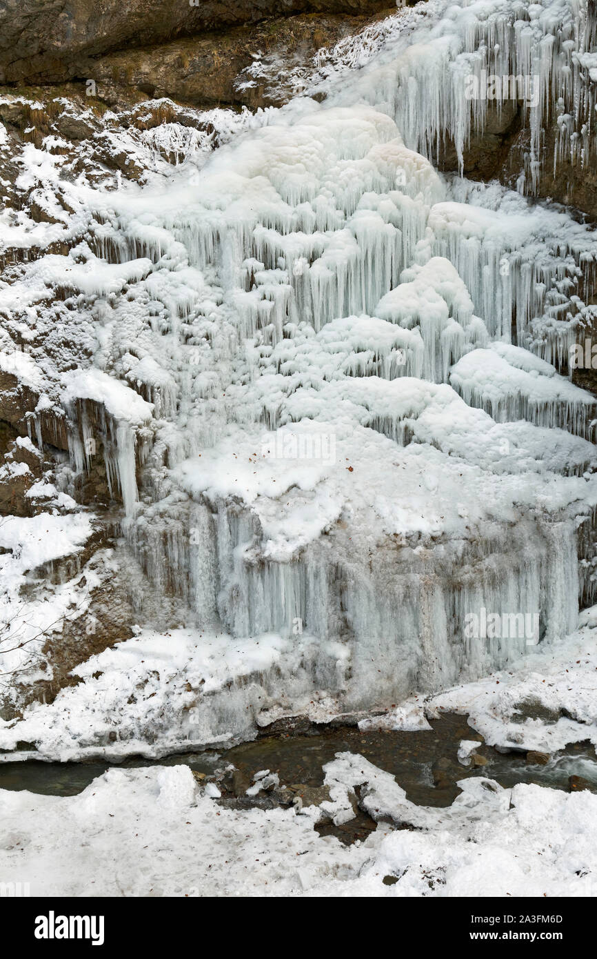 Frozen Waterfall Zeleni Vir Nature Park, Croatia Stock Photo - Alamy