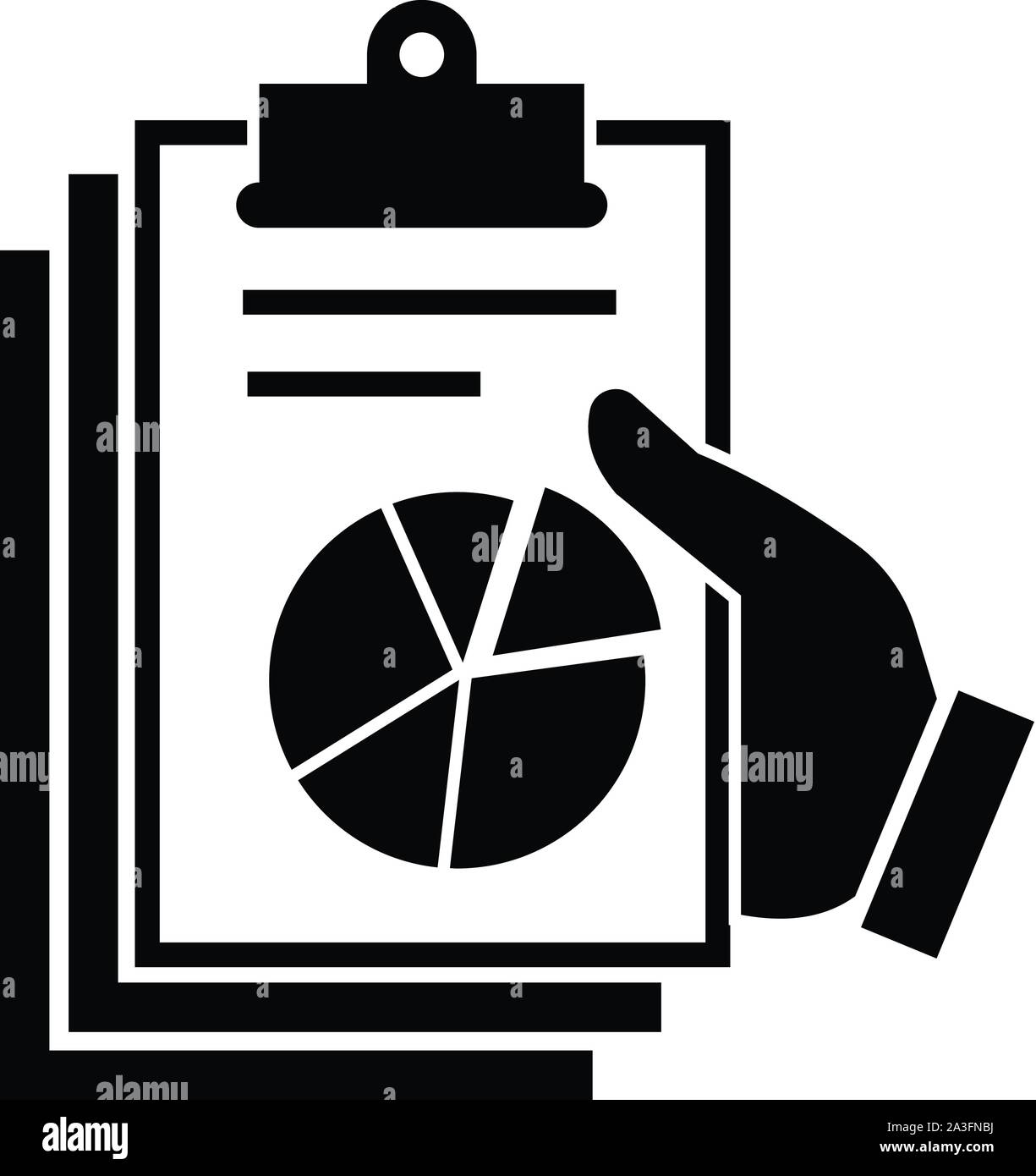 Pie chart finance report icon, simple style Stock Vector Image & Art ...