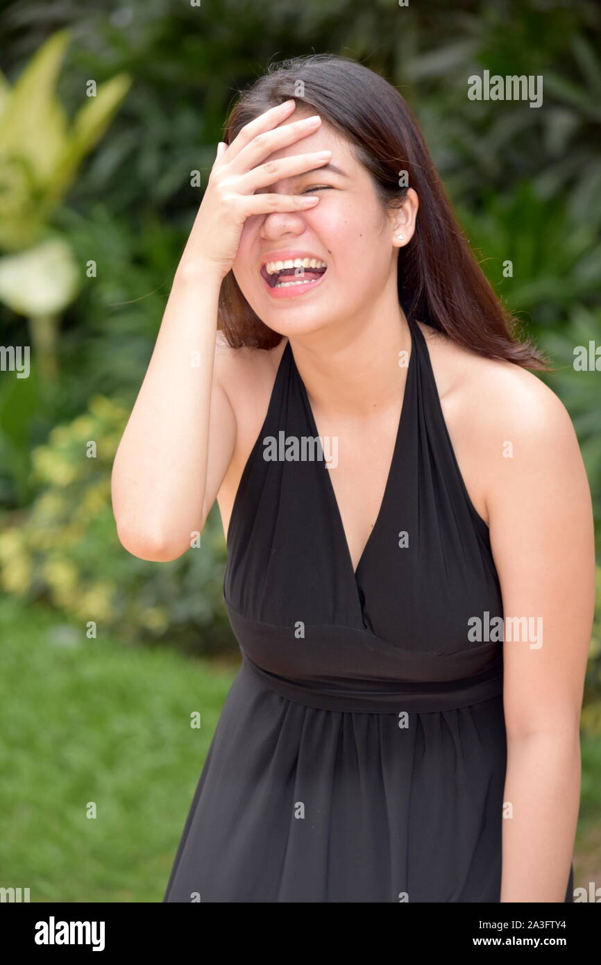 A Diverse Woman Laughing Stock Photo