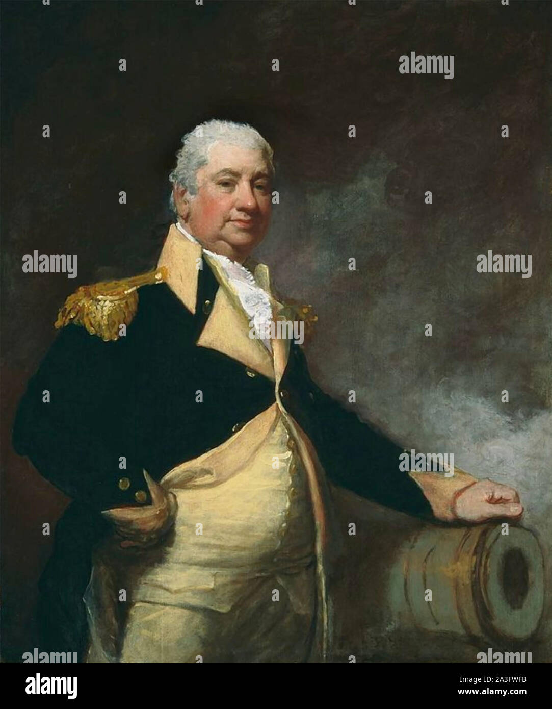 HENRY KNOX (1750-1806) American soldier and later Secretary of War, painted in 1806 by Gilbert Stuart Stock Photo