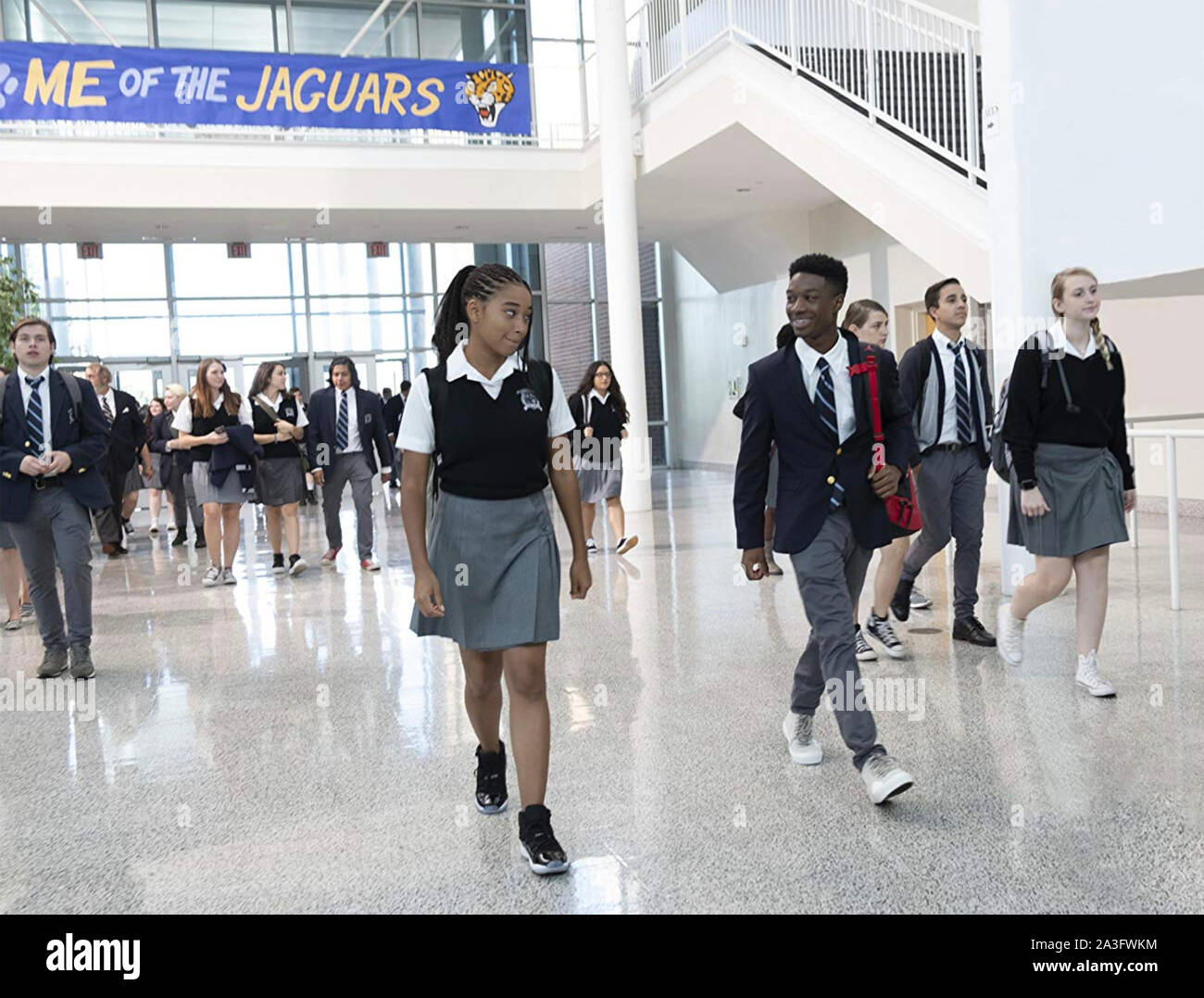 THE HATE U GIVE 2018 Fox 2000 film with  Amandia Stenberg and Lamar Johnson Stock Photo
