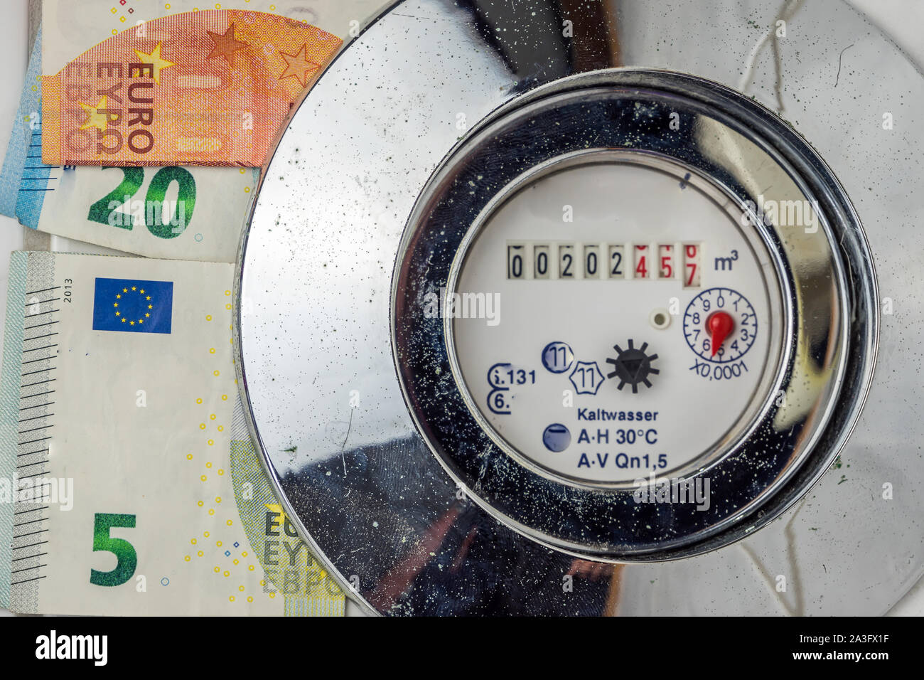 Water meter Water costs Stock Photo Alamy