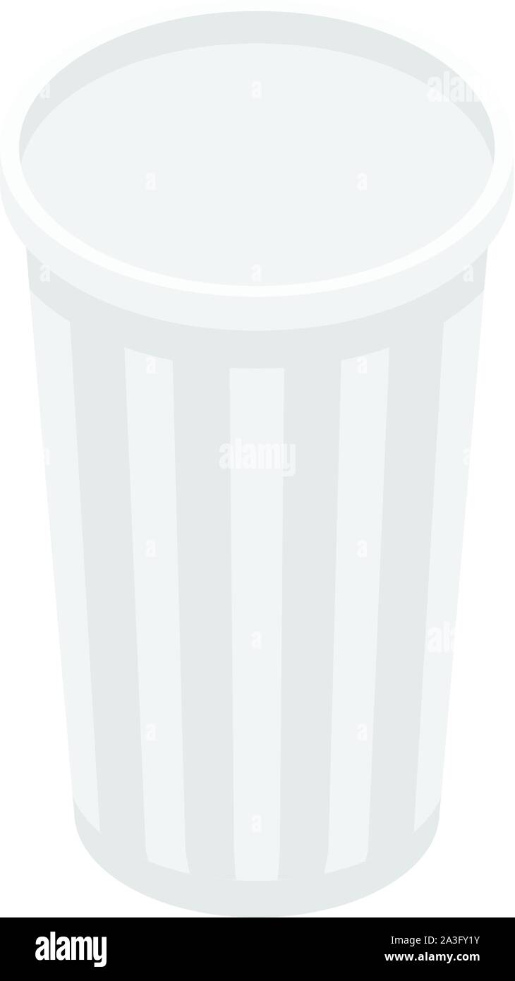 Soda plastic cup icon, isometric style Stock Vector