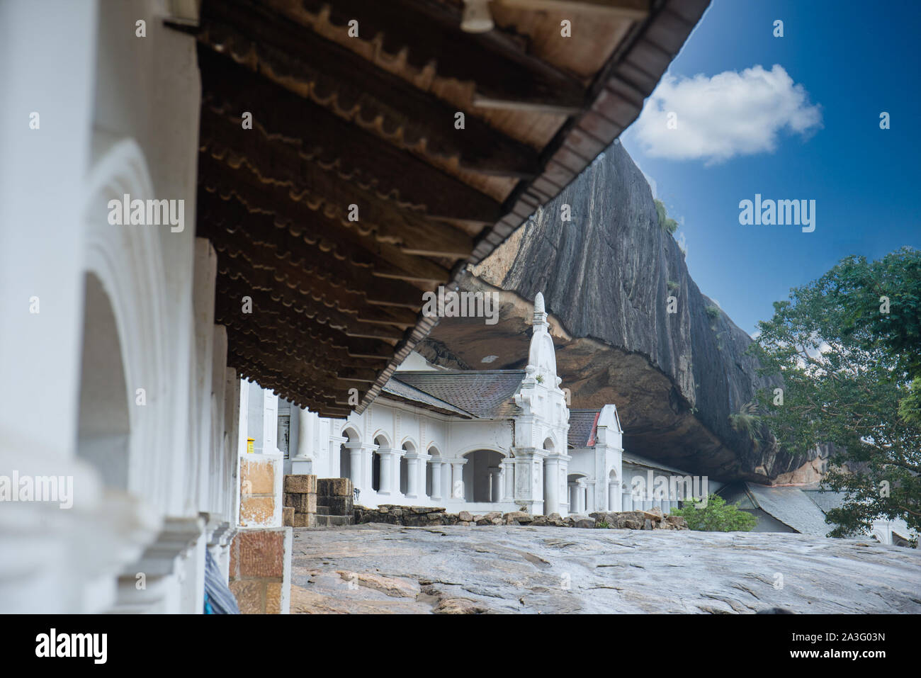 Dambulla cave temple complex, Sri Lanka. Stock Photo