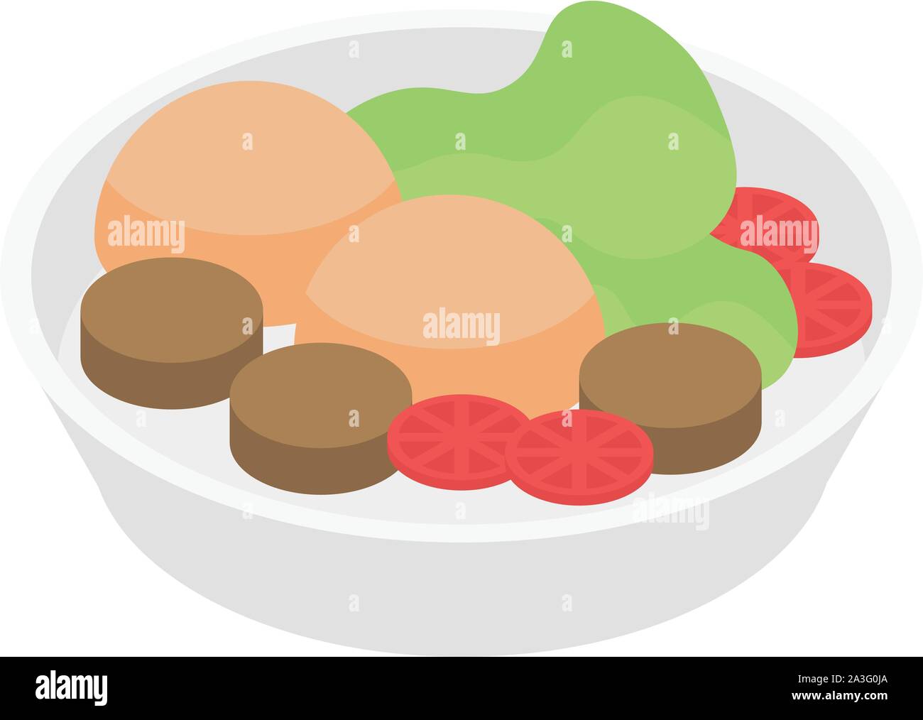 Shelter food plate icon, isometric style Stock Vector