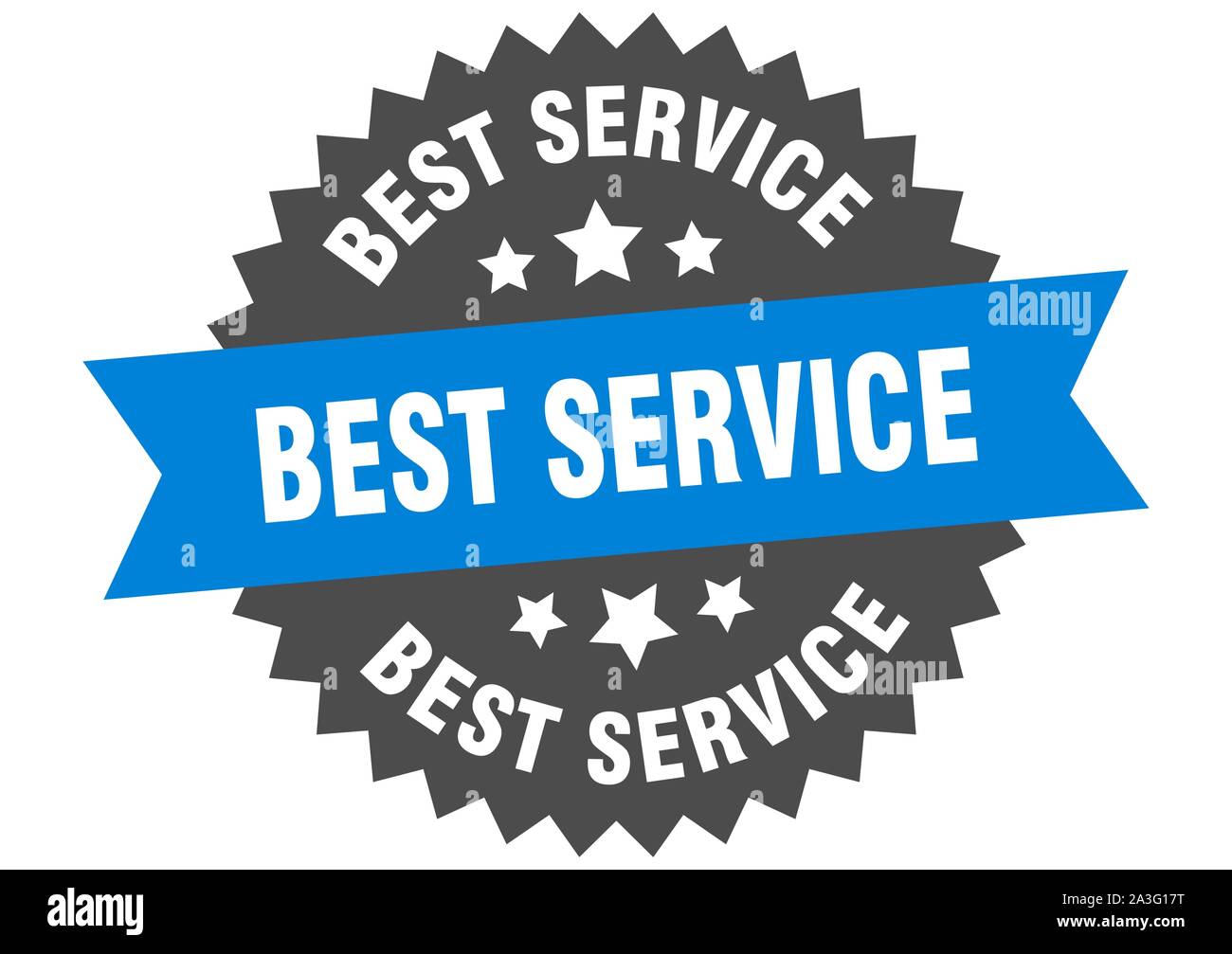 best service sign. best service blue-black circular band label Stock ...
